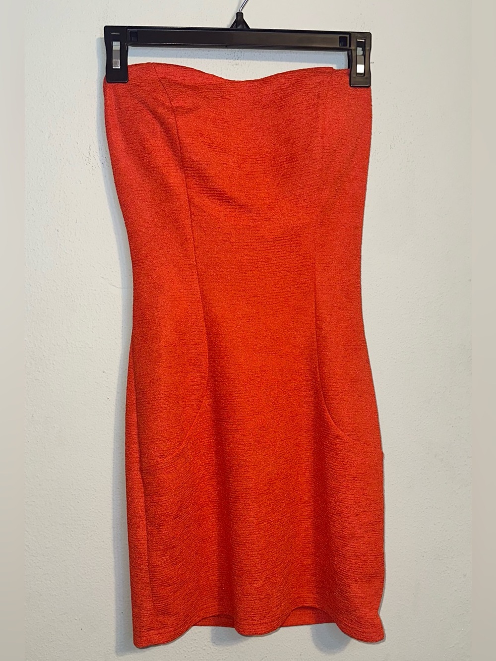 Foreign Exchange Strapless Red Mini Dress